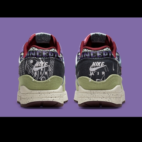 Nike Air Max 1 SP  "Concepts Mellow" Oil Green/Sail/Black/Multi-Color - Picture 5 of 5